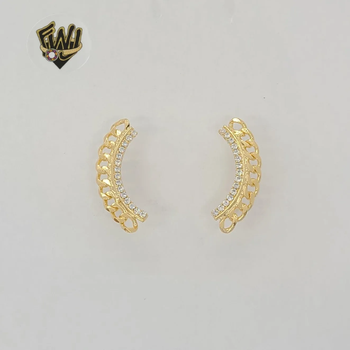 (1-1206-1) Gold Laminate - Long Earrings - BGF