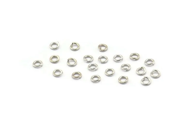 3mm Jump Ring, 250 Silver Tone Round Jump Rings (3x0.6mm) E214