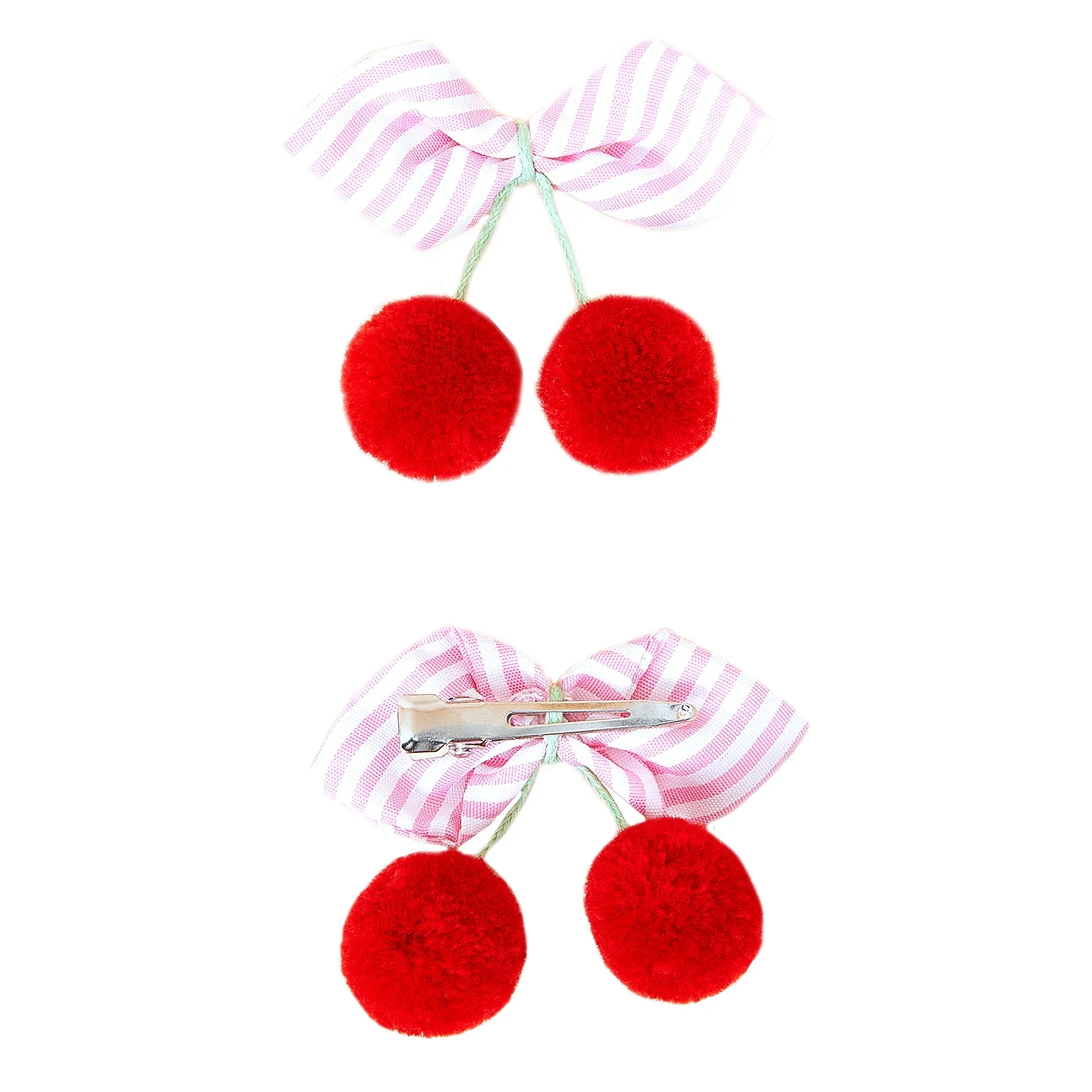 Accessorize London Girl's Cherry Salon Hair Clips Set of 2