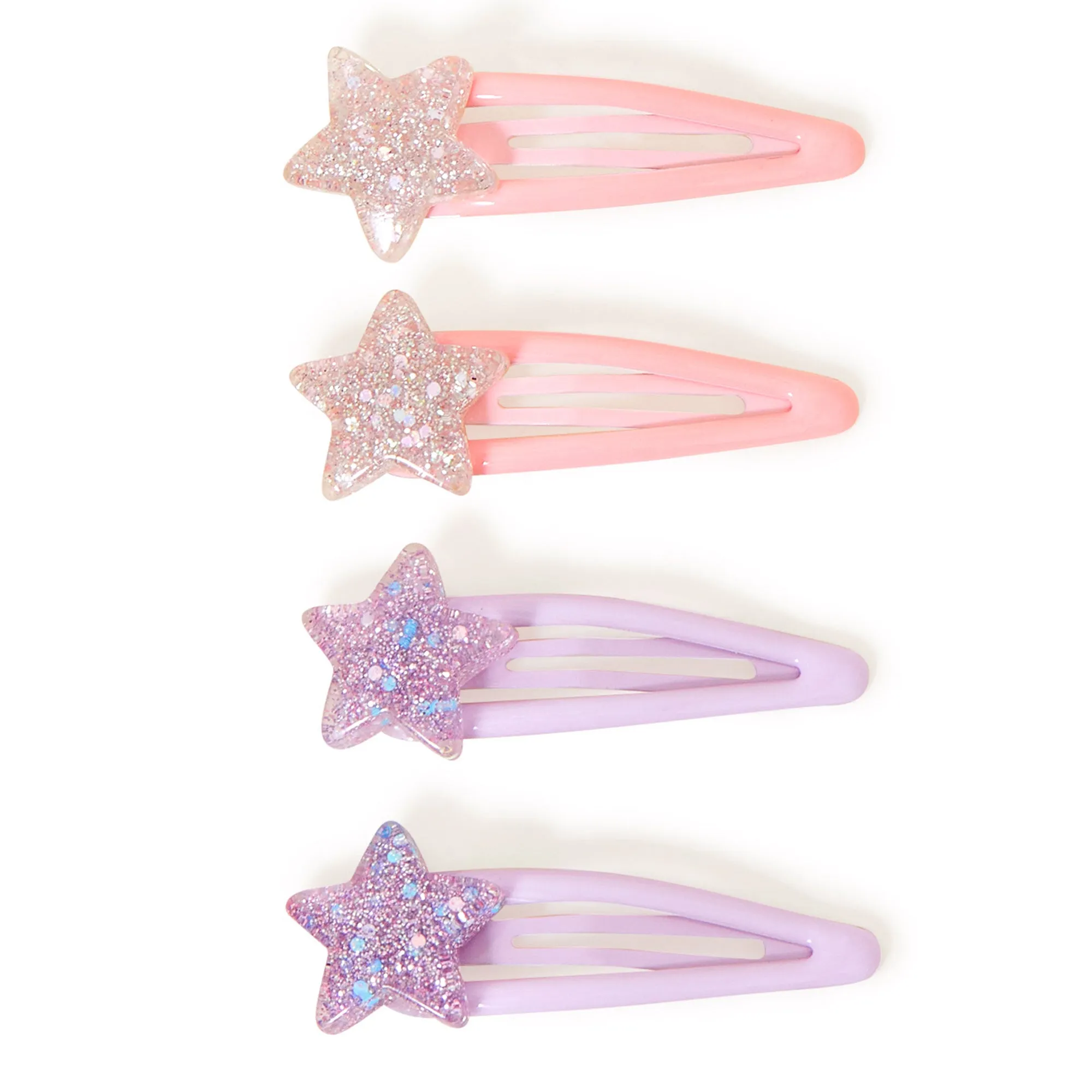 Accessorize London Girl's  Star Hair Clips 4 Pack