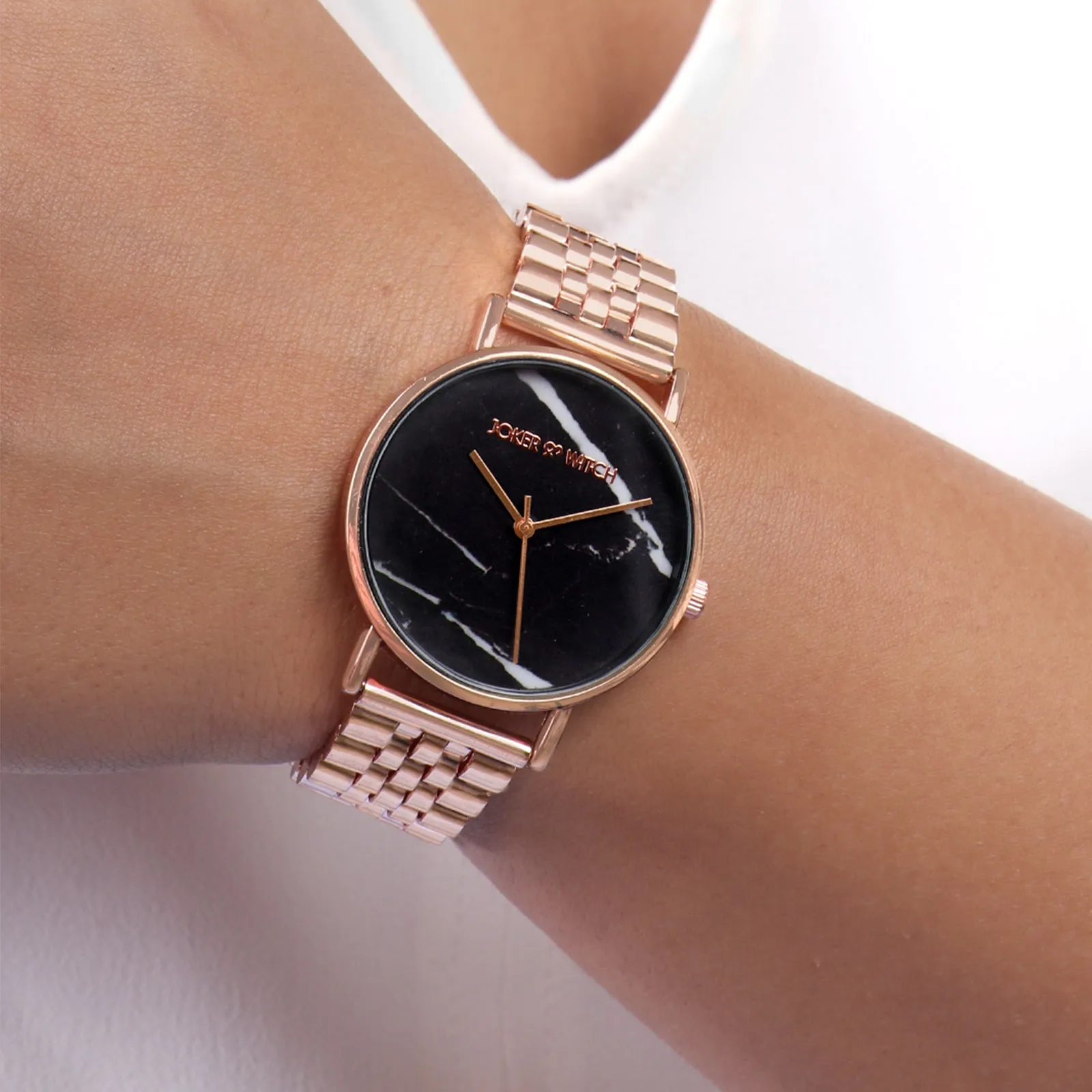 April Marble Dial Rosegold Watch