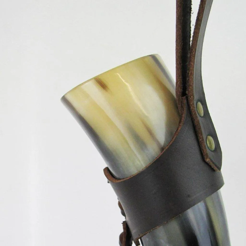 Asgard Brown Drinking Horn Belt Hanger