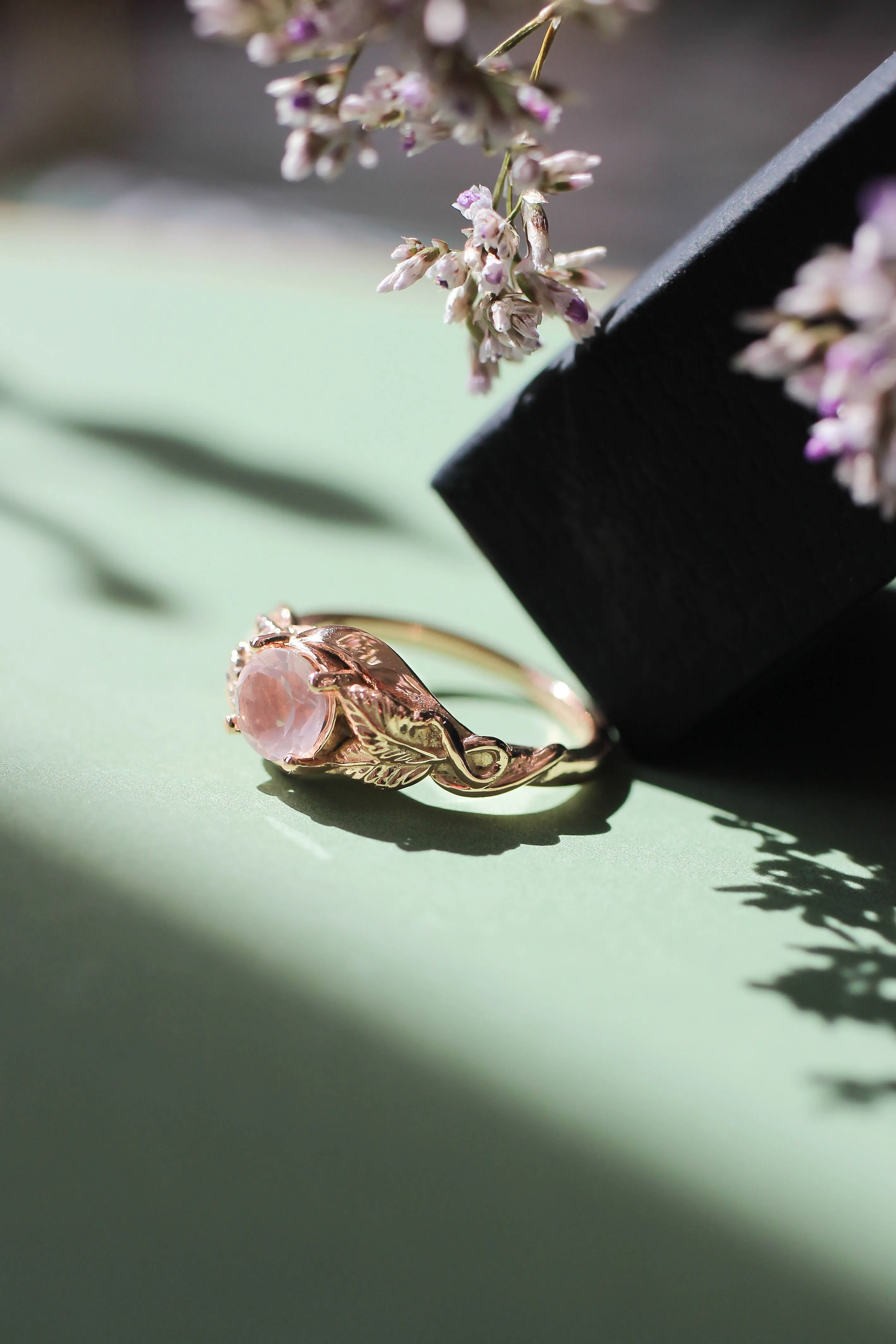 Azalea | custom engagement ring setting, round 6 mm