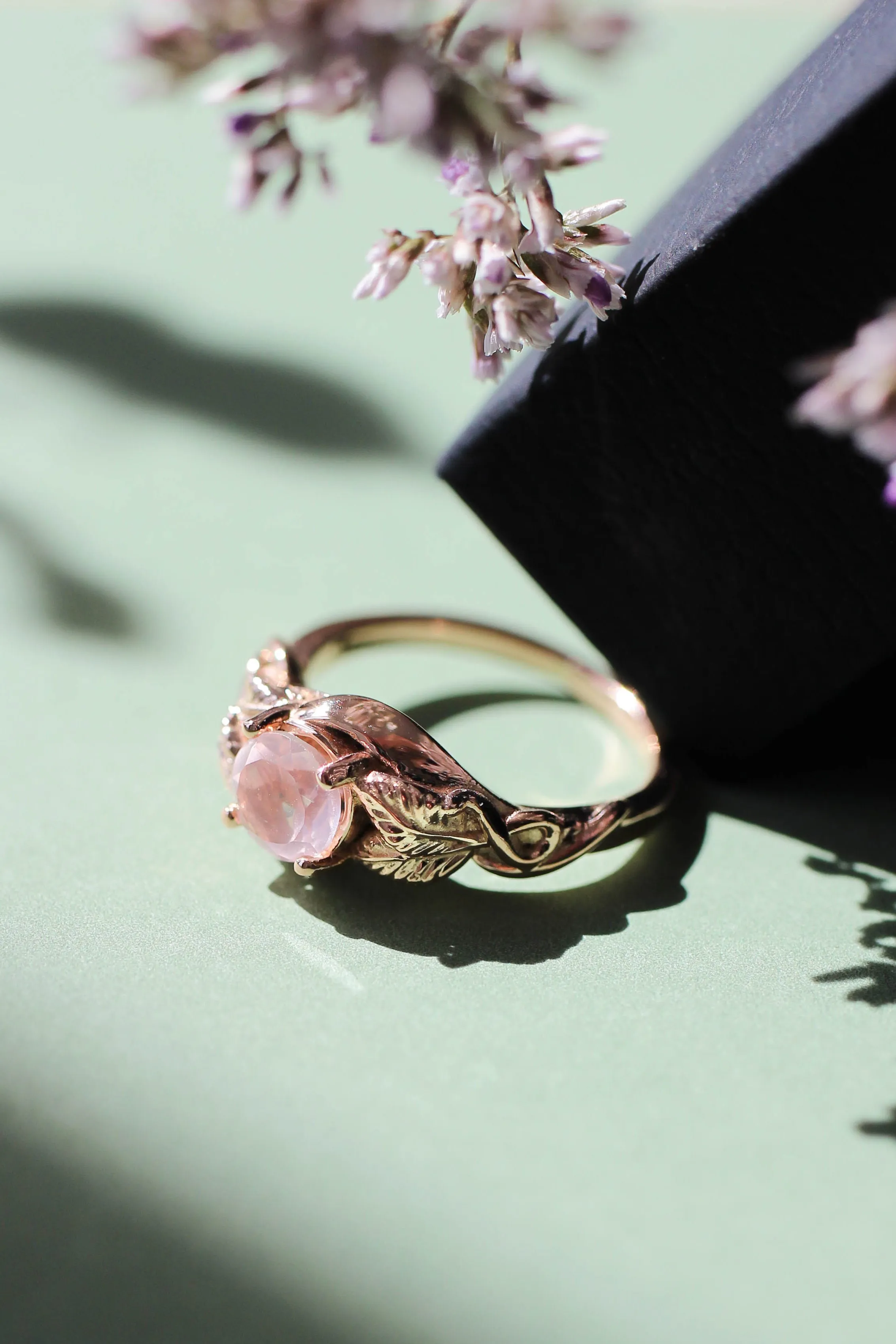 Azalea | custom engagement ring setting, round 6 mm