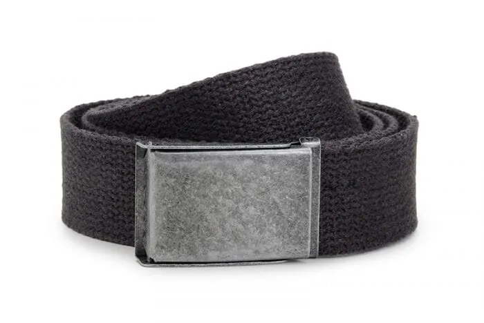 Basic fabric casual belt by Ahimsa - black, brown or beige