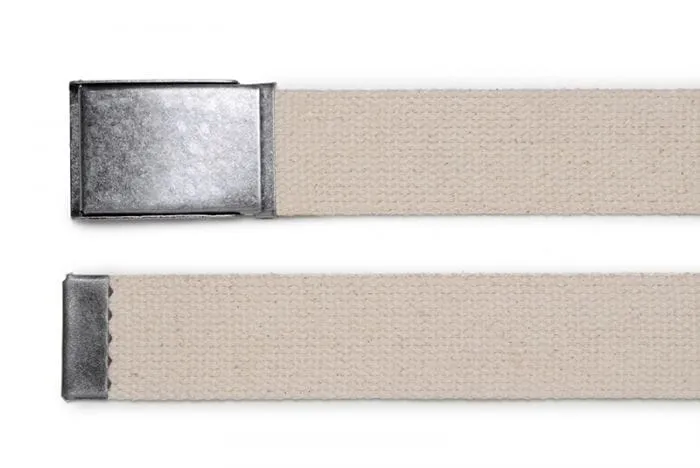 Basic fabric casual belt by Ahimsa - black, brown or beige