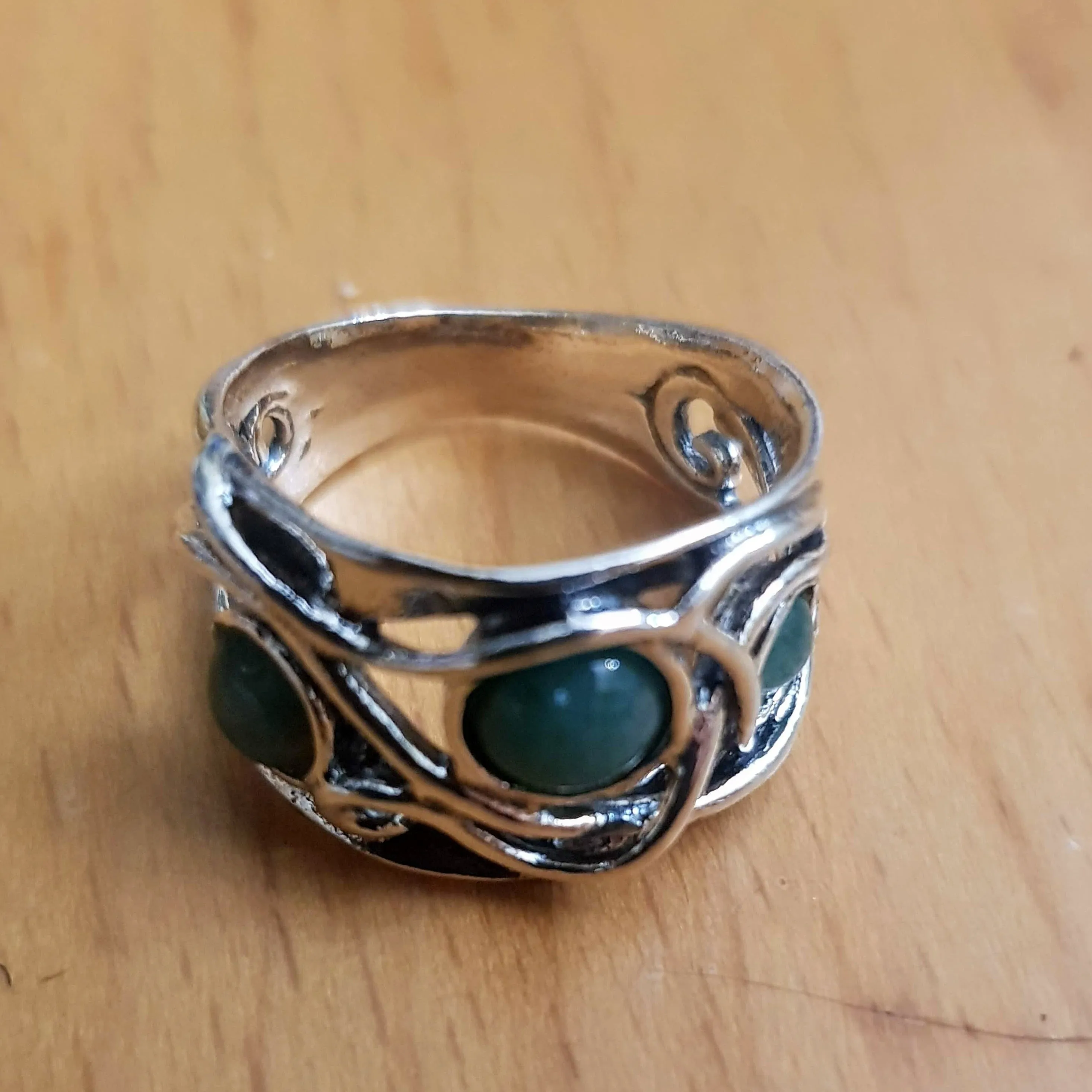 Bluenoemi rings from Israel. Sterling silver ring for woman. Set with gemstones.