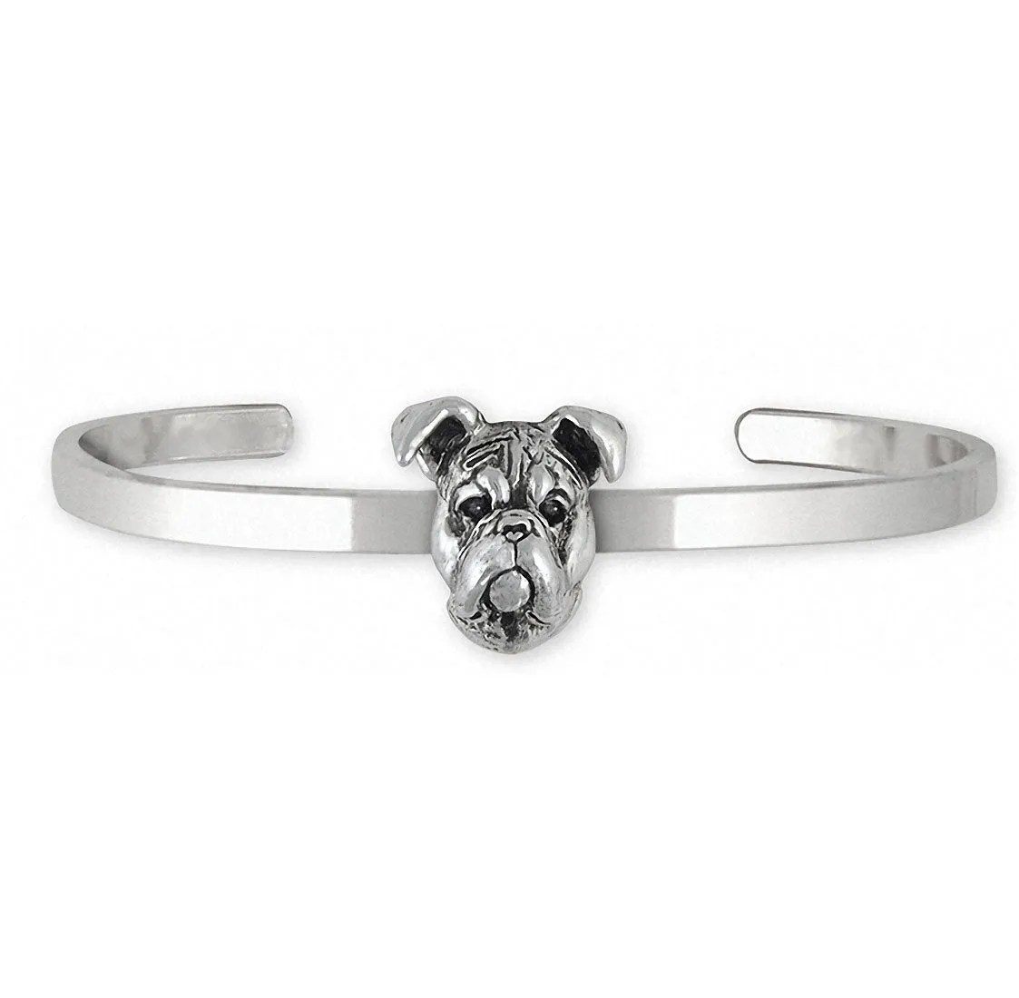 Boxer Jewelry Sterling Silver Handmade Boxer Bracelet BD32-CB