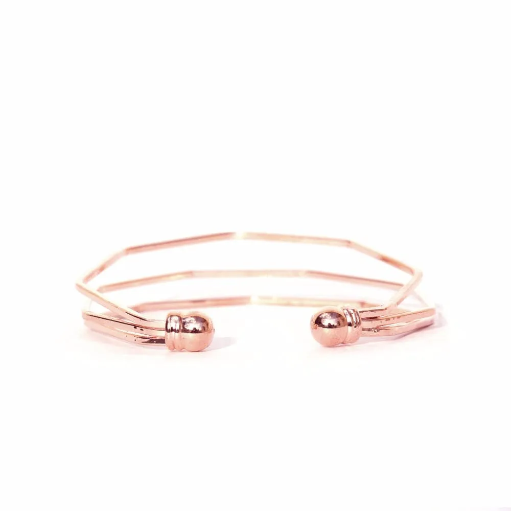 Carina Rosegold Watch Bracelet Stack