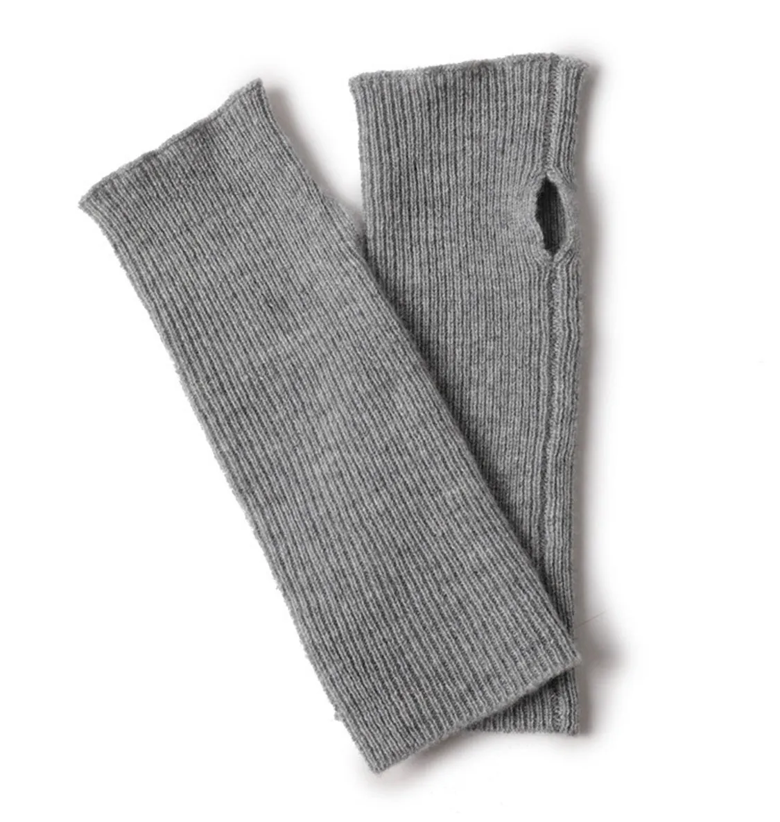 Cashmere fingerless gloves