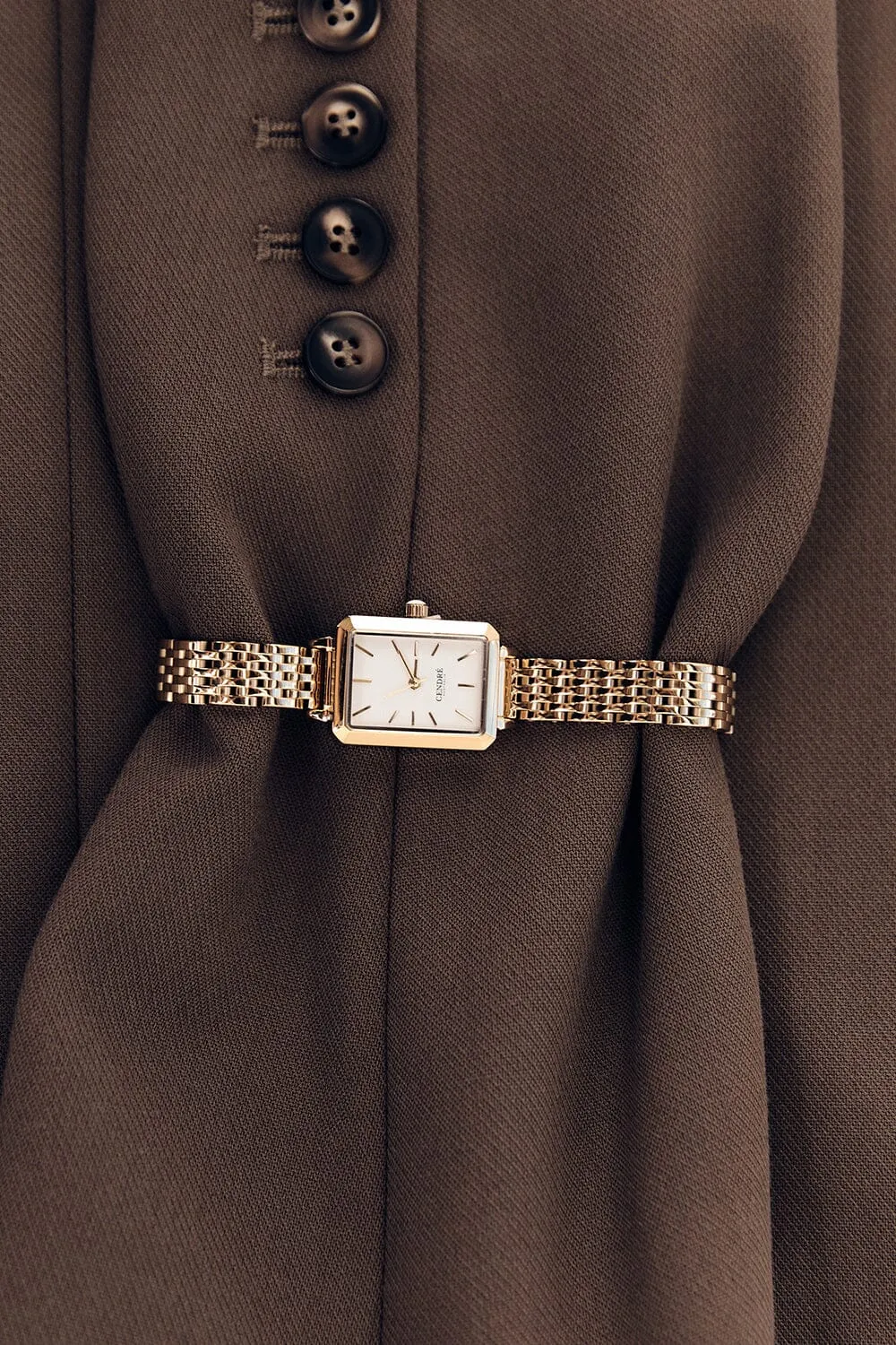 CENDRE MAISON WHITE/GOLD WATCH