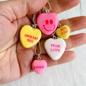 Conversation Heart Necklace