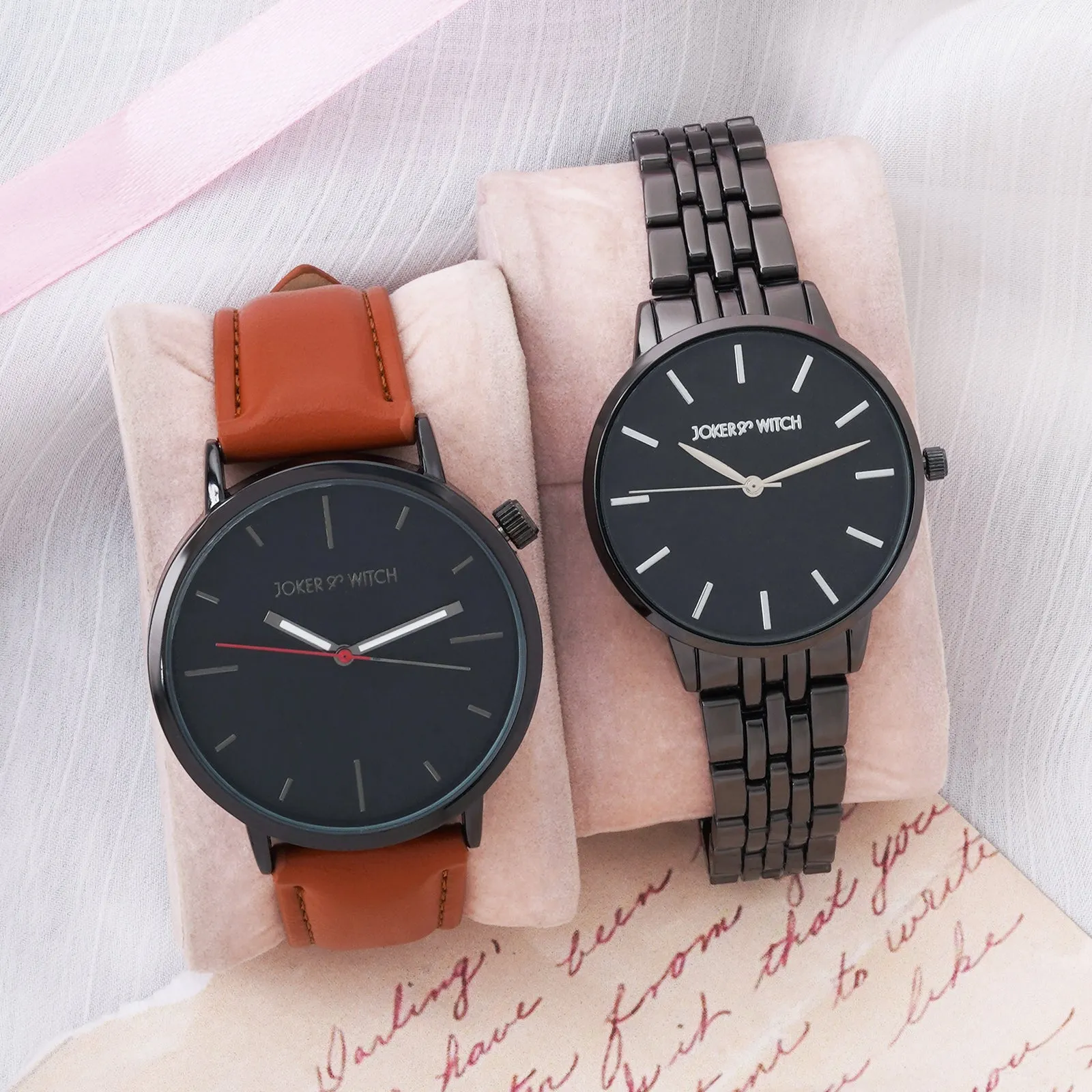 Cupcake & Cherry Couple Watches