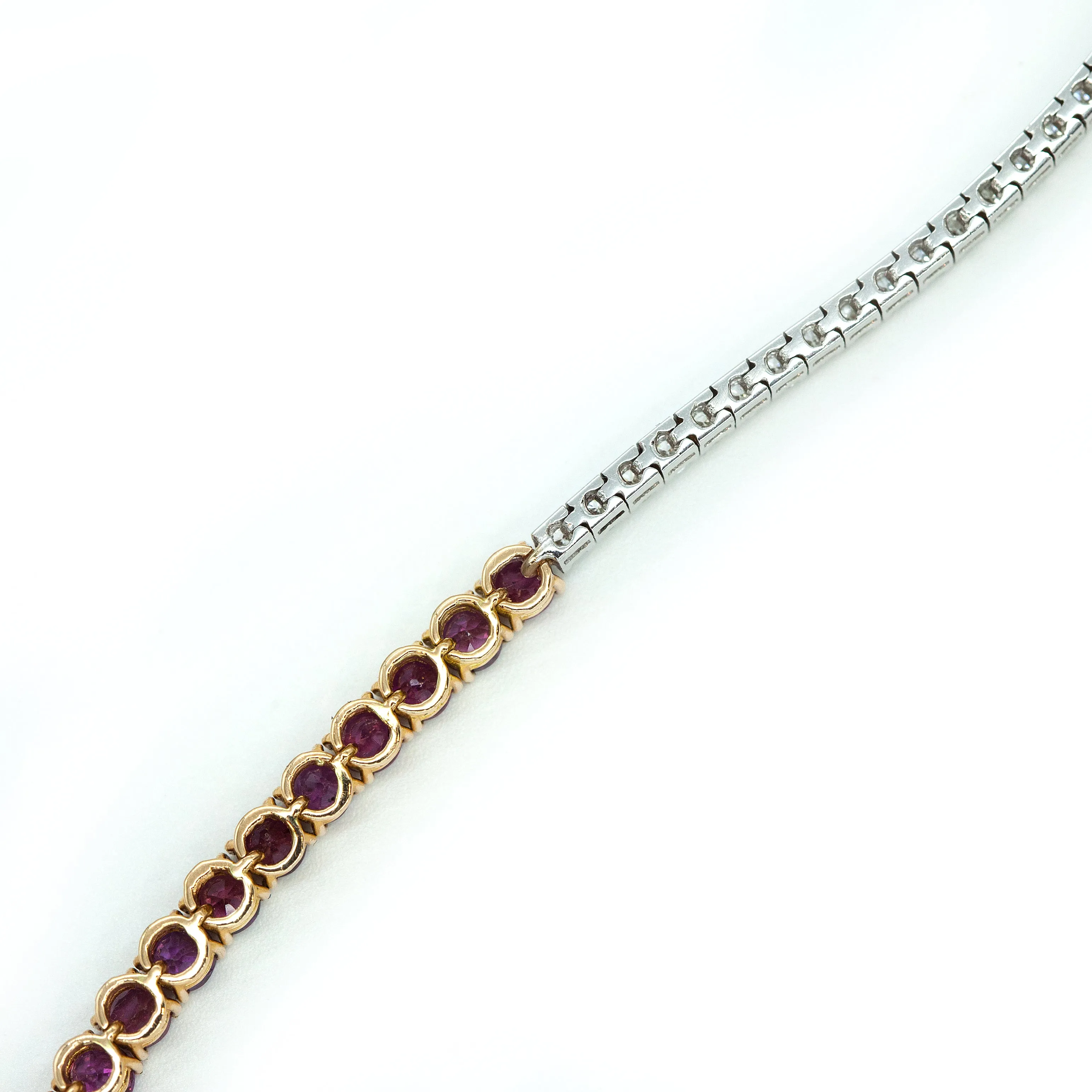 Curnis 18K 2-tone Gold Bracelet with Diamond and Ruby