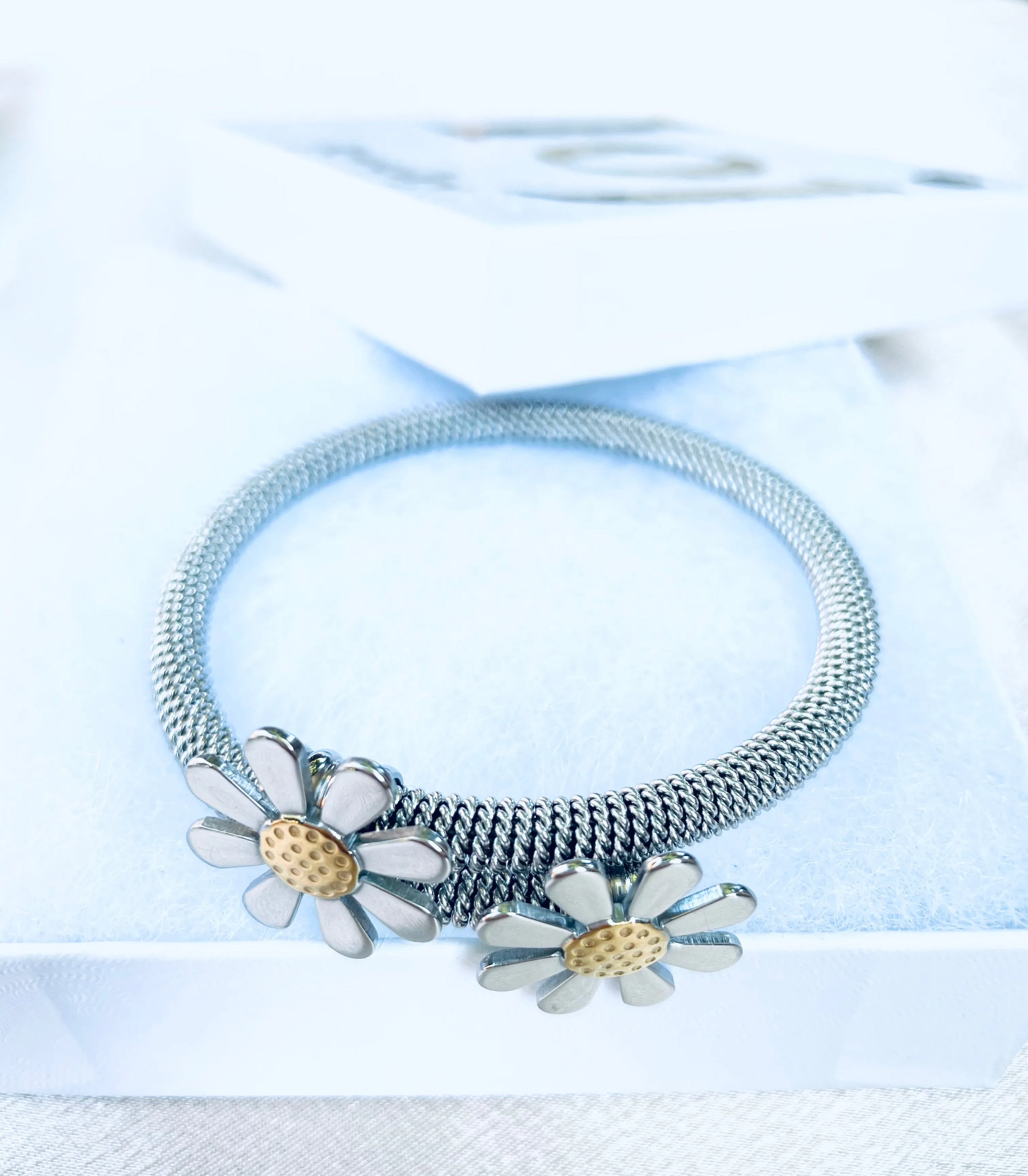 Daisy flower bracelet,elastic bracelets,bangles,gift#09DSB-9