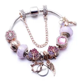 Dazzling Flower Beads Blossom Beaded Charm Bracelet