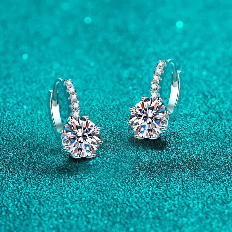 Delicate Small Moissanite Earrings