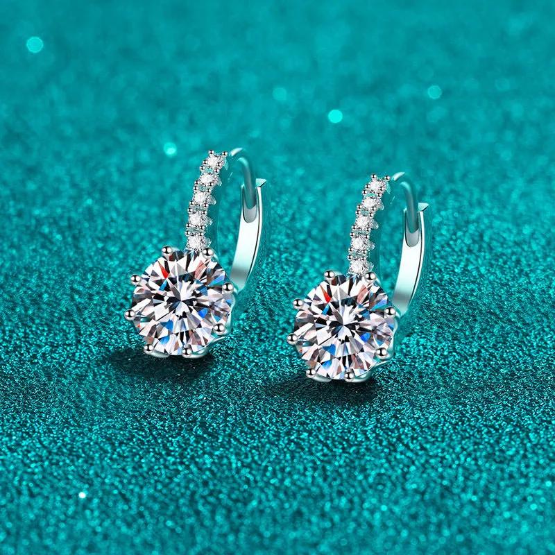 Delicate Small Moissanite Earrings