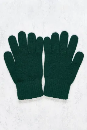 Drake's Green Cashmere Gloves