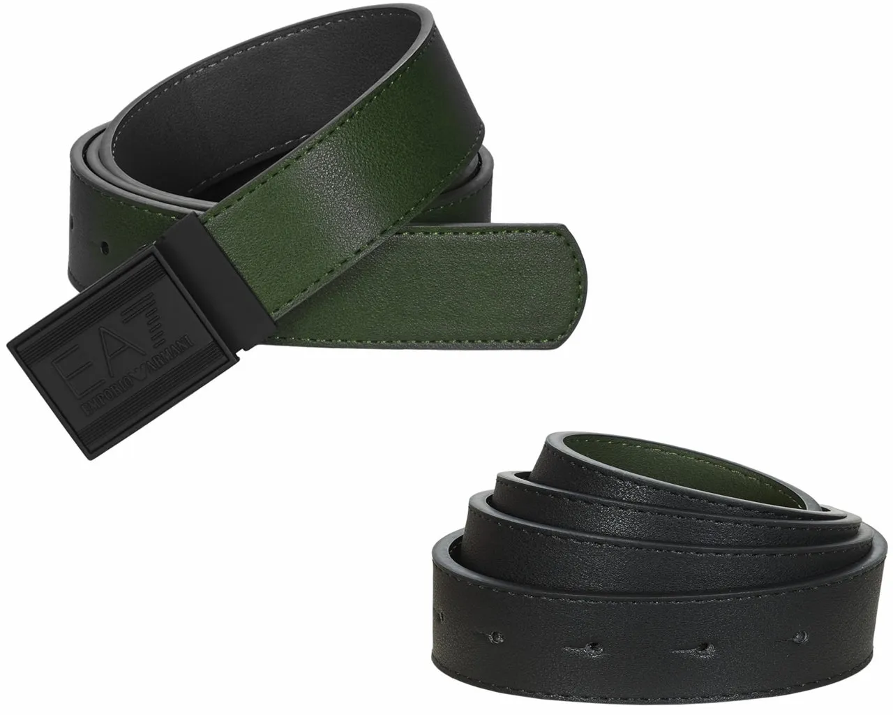 Emporio Armani 245376 8A693 Train Core ID Reversible EA7 Belt Forest Night