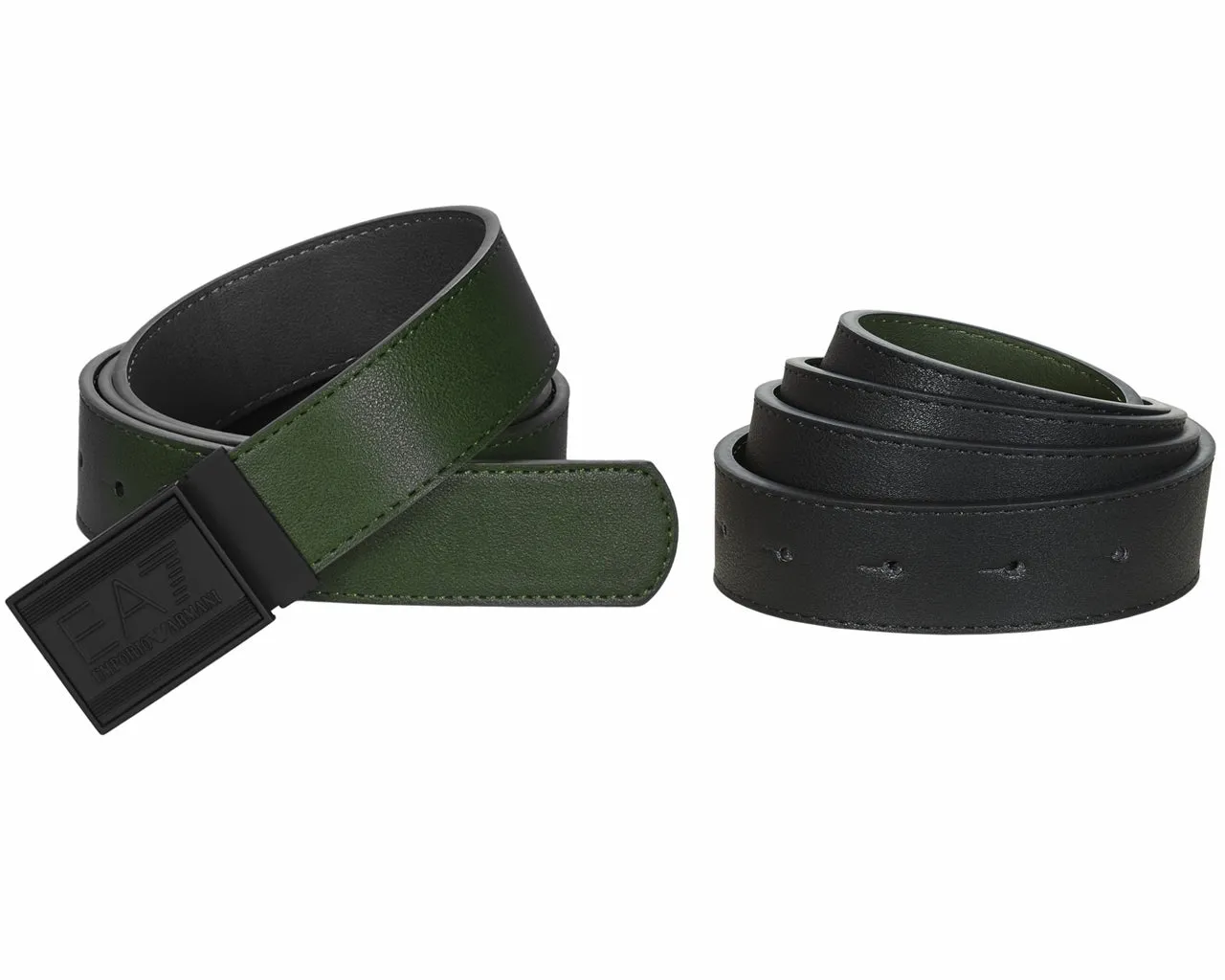 Emporio Armani 245376 8A693 Train Core ID Reversible EA7 Belt Forest Night