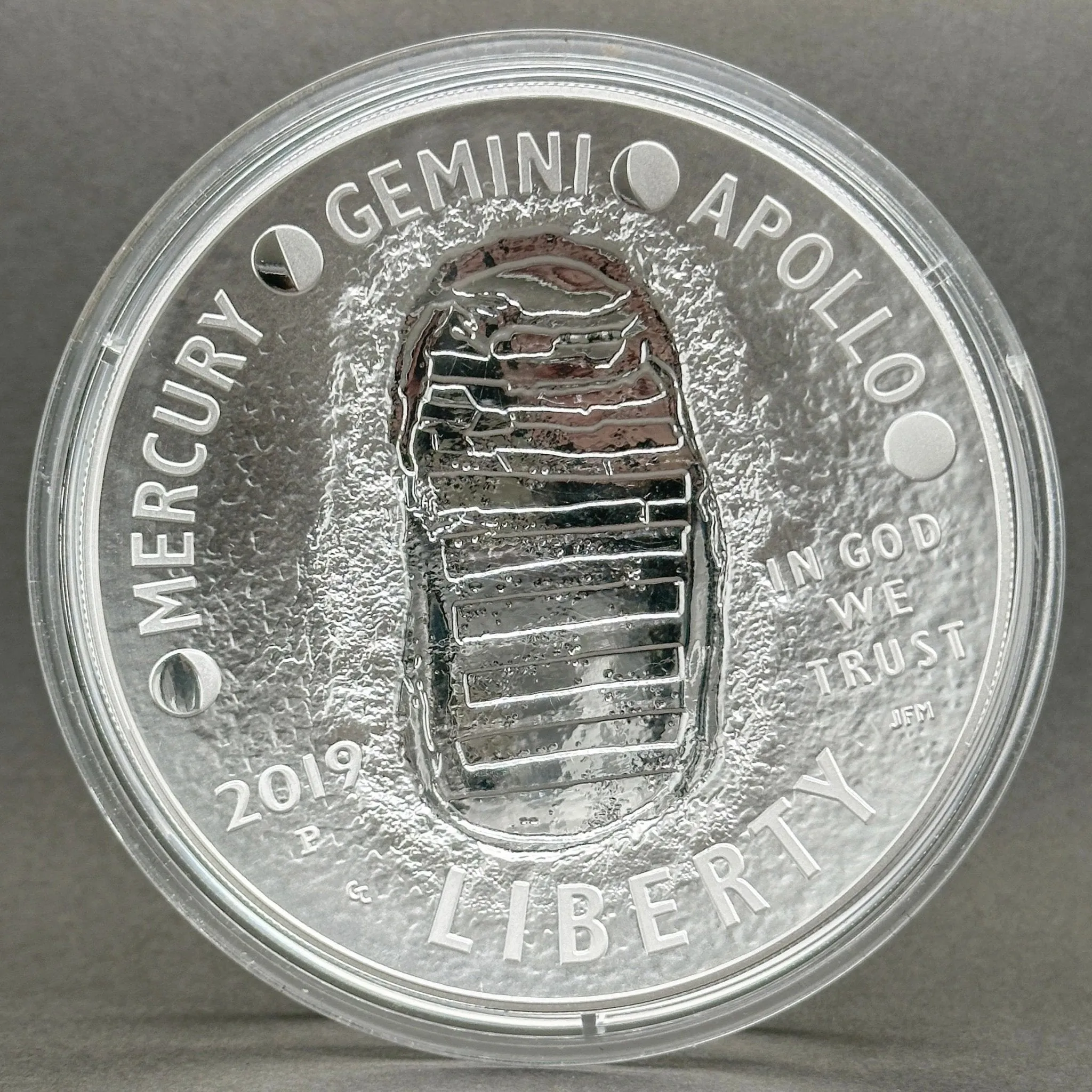 Estate 0.999 Fine Silver 2019 Apollo 5 oz Dollar Coin A