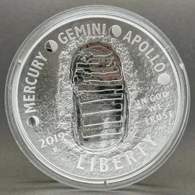 Estate 0.999 Fine Silver 2019 Apollo 5 oz Dollar Coin A