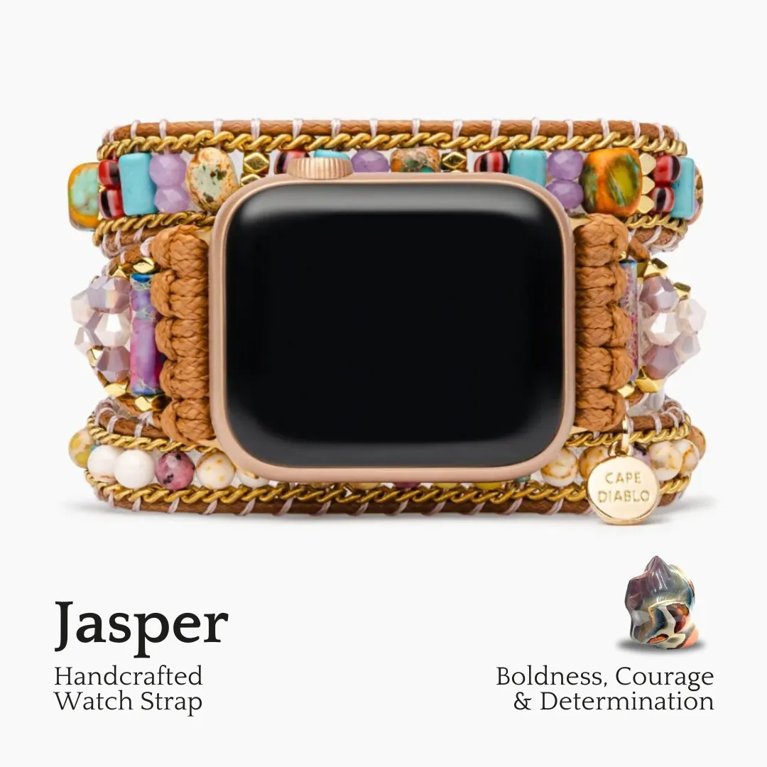 Ethnic Jasper Apple Watch Strap