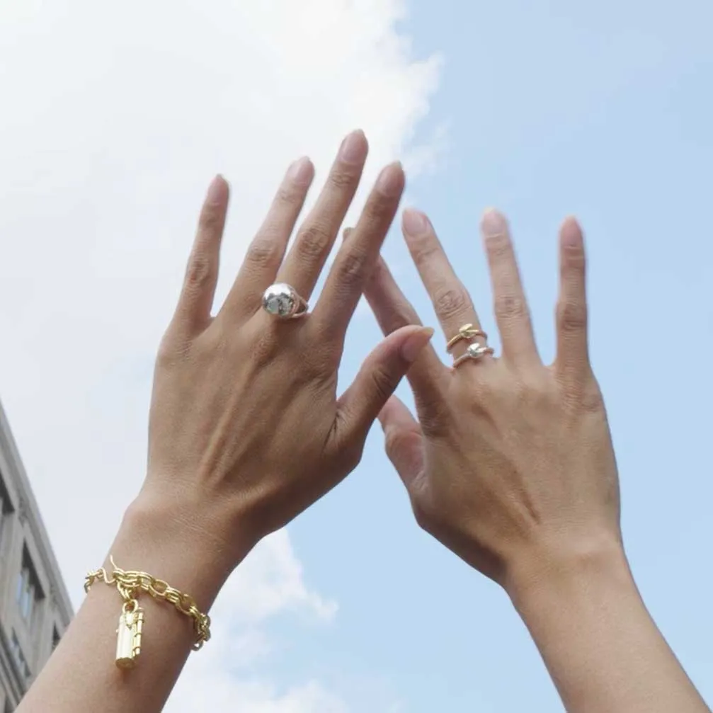 Fortune Cookie Ring - Gold