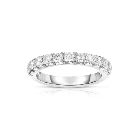 French Cut Halfway Diamond Band