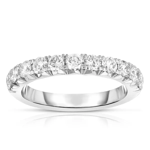 French Cut Halfway Diamond Band