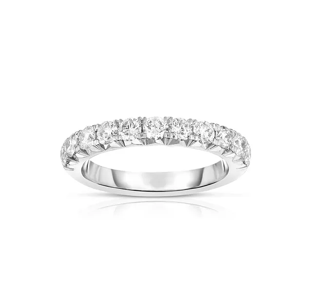 French Cut Halfway Diamond Band