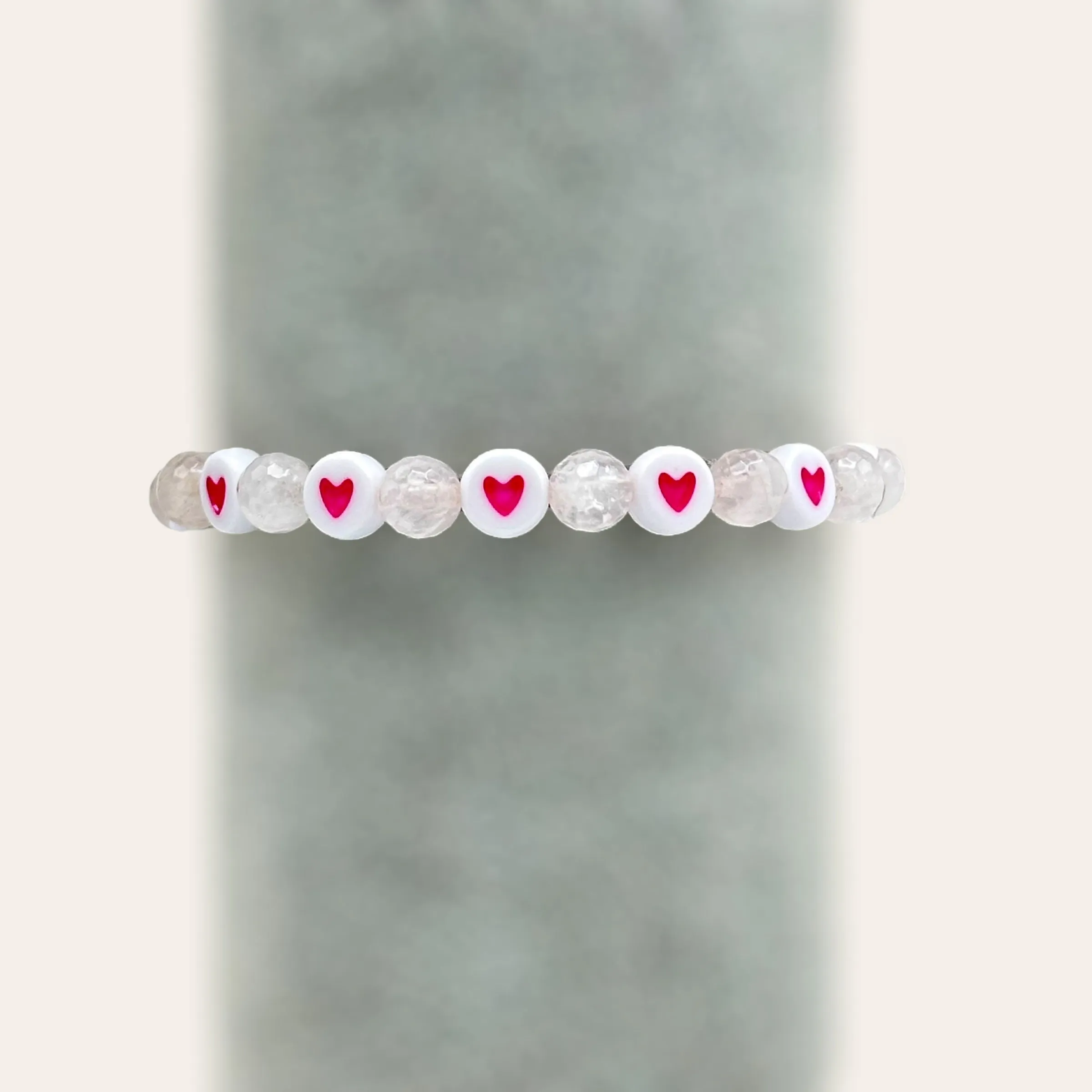 Genuine Gemstone Heart Bracelets