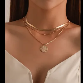 Gold Coin Necklace For Women