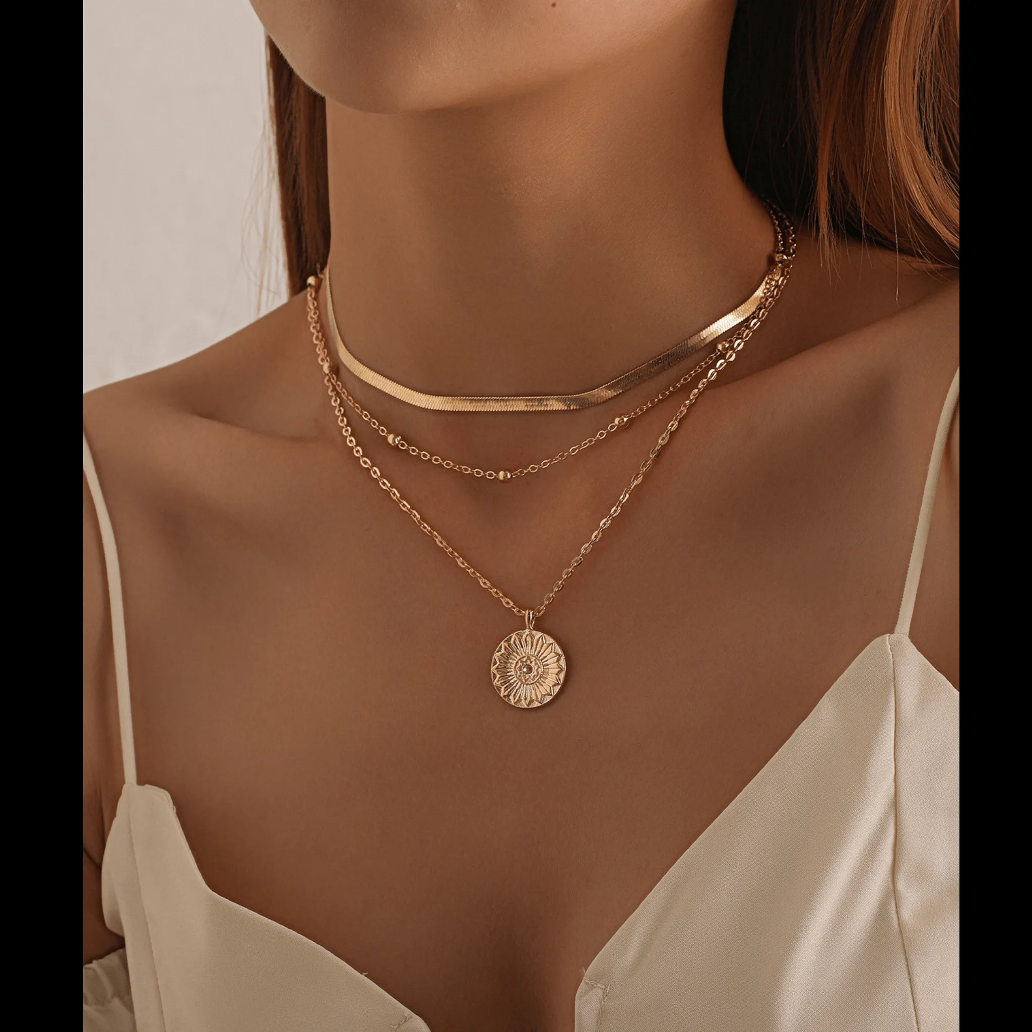 Gold Coin Necklace For Women