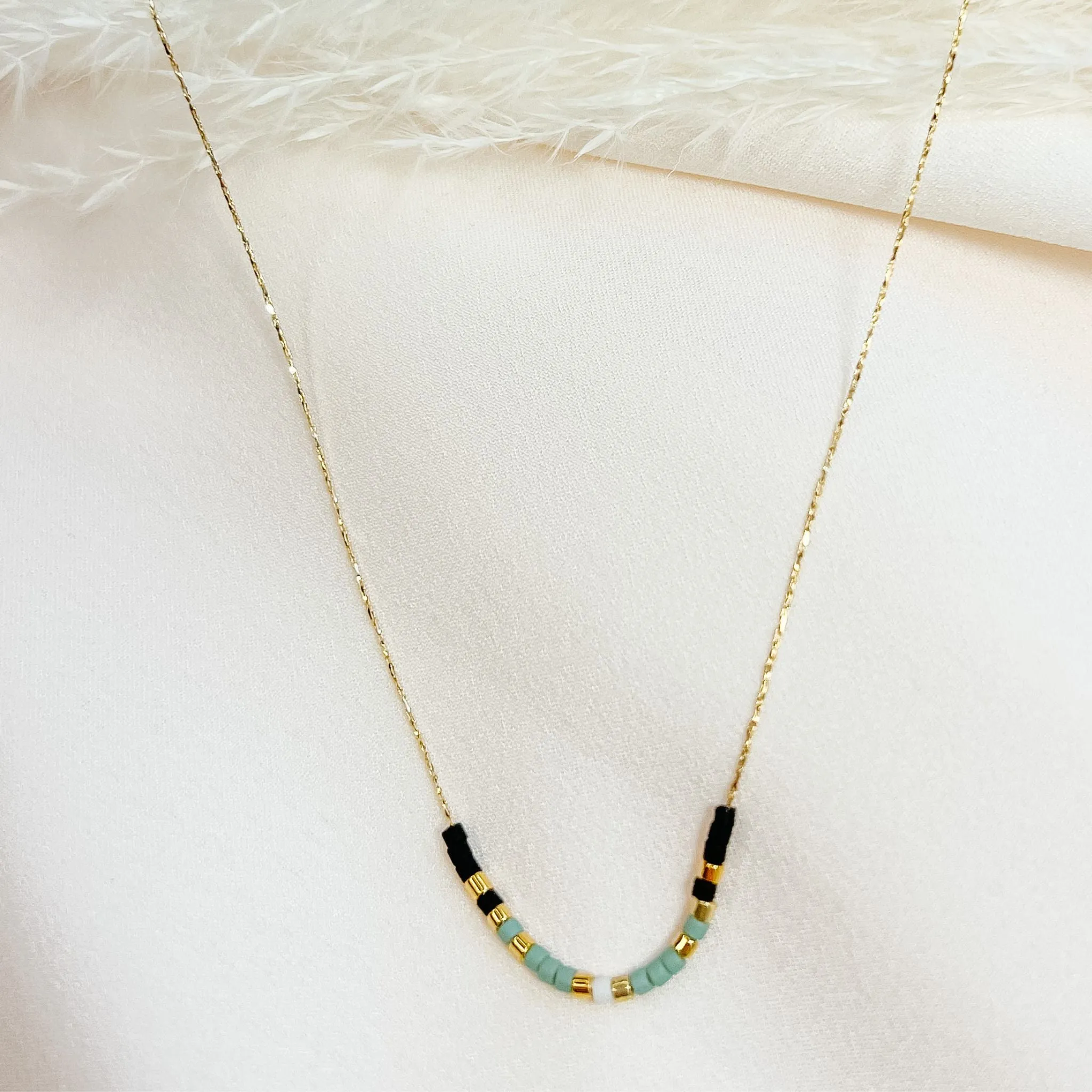 Gold Miyuki Bead Necklace