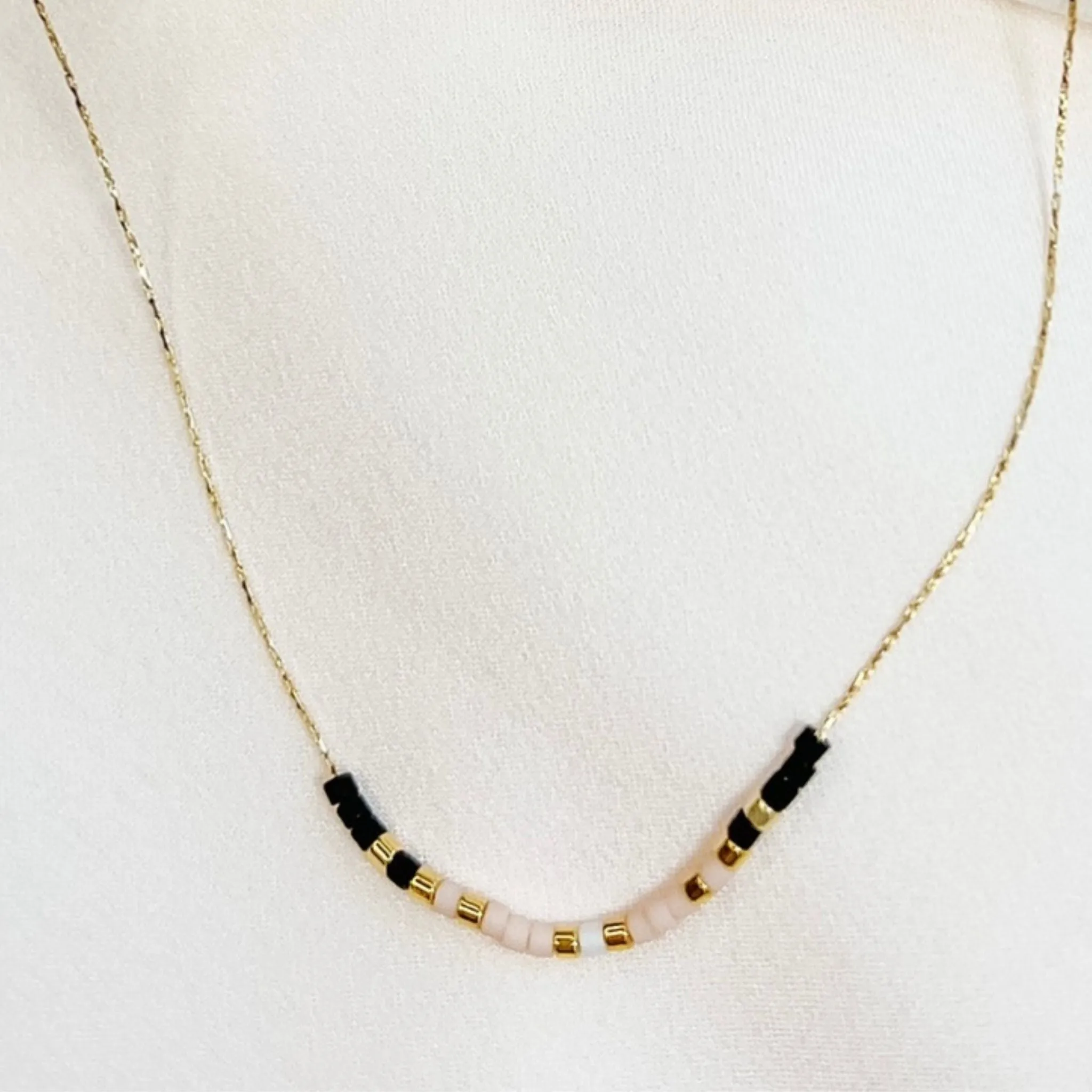 Gold Miyuki Bead Necklace