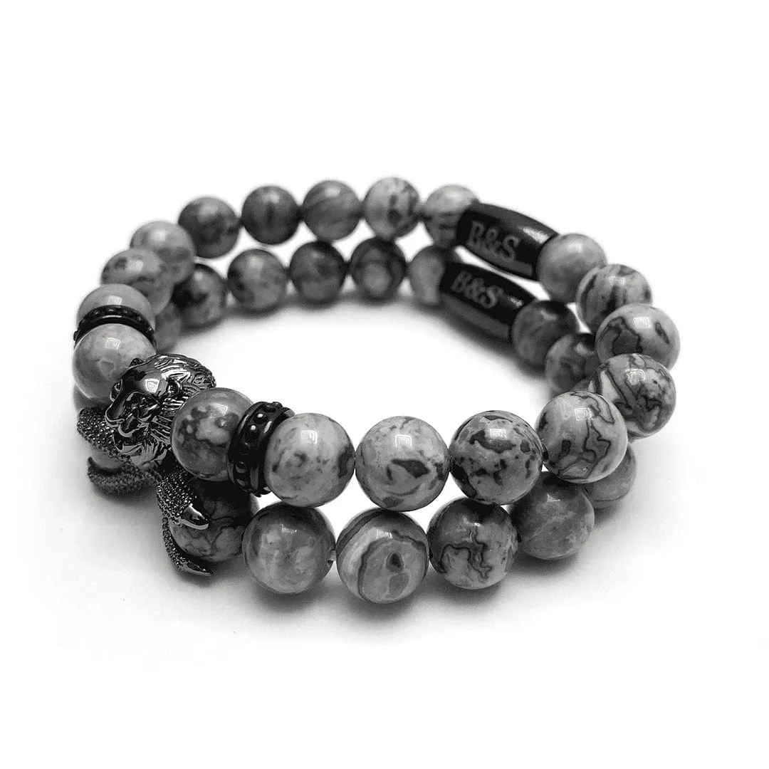 Gun Black Lion & Grey Stones Set