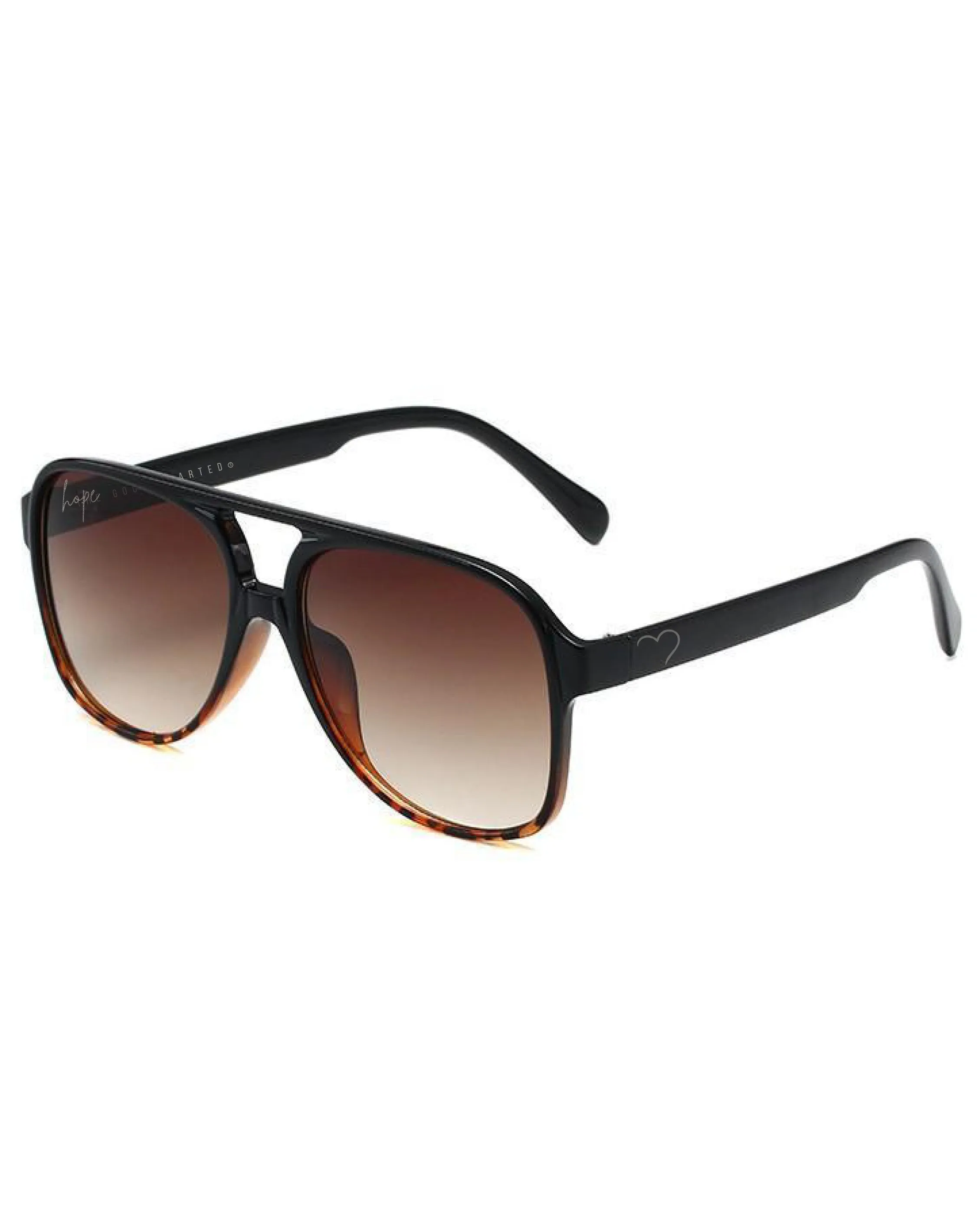 Hope Aviator Sunglasses, Leopard