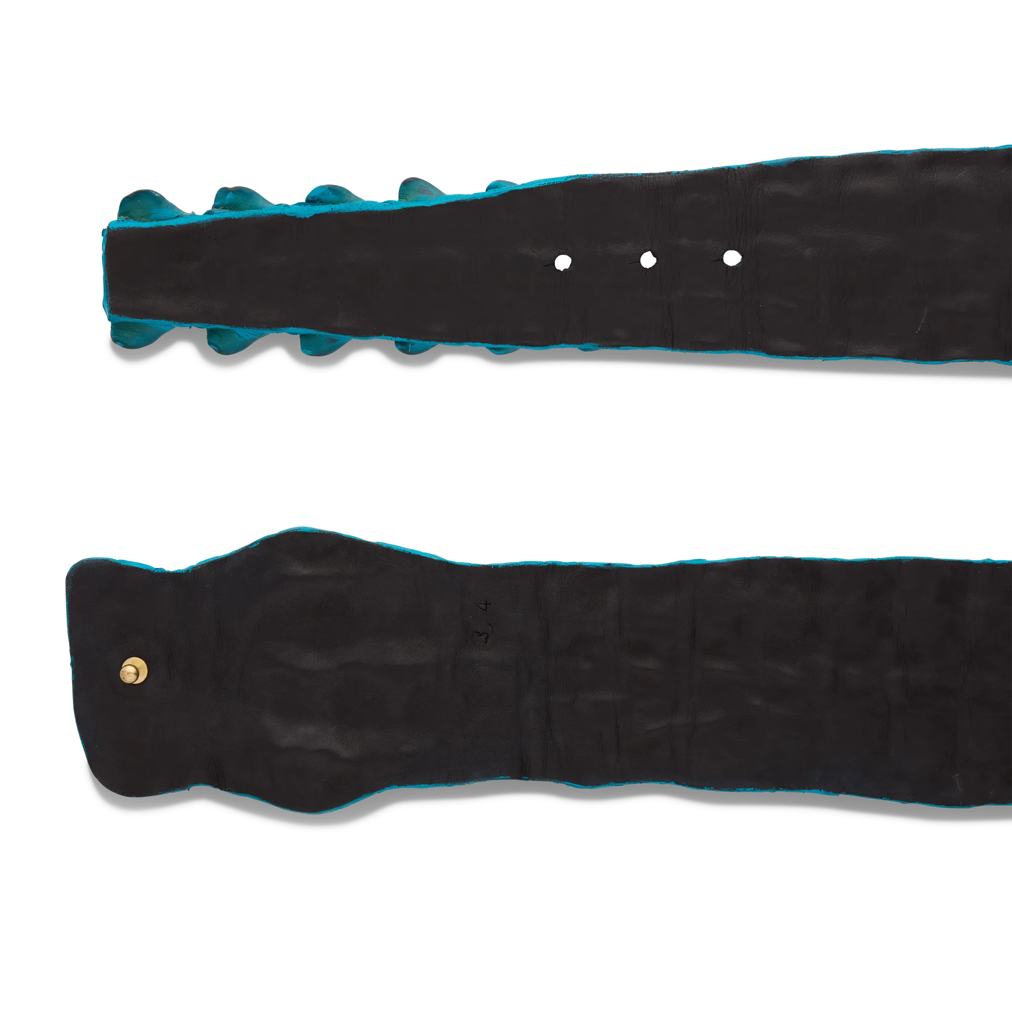 Hornback Caiman Belt :: Turquoise