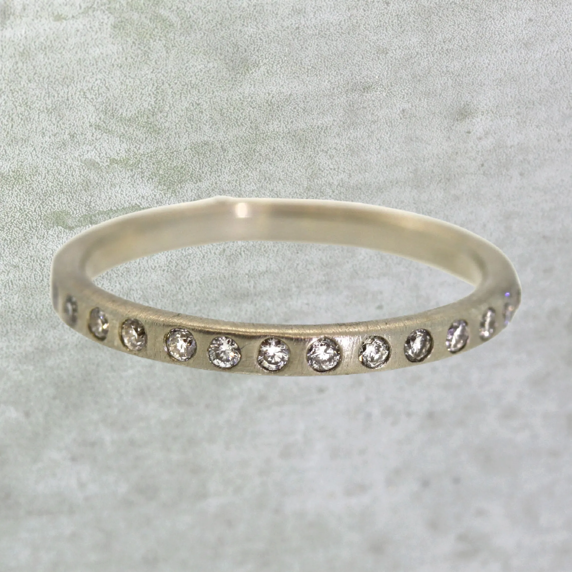 Inlaid Diamond Eternity Band