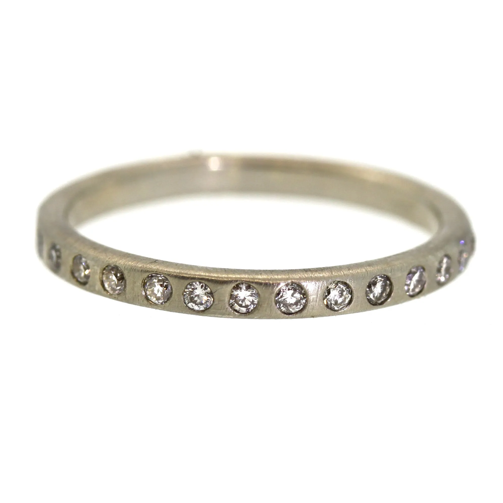 Inlaid Diamond Eternity Band