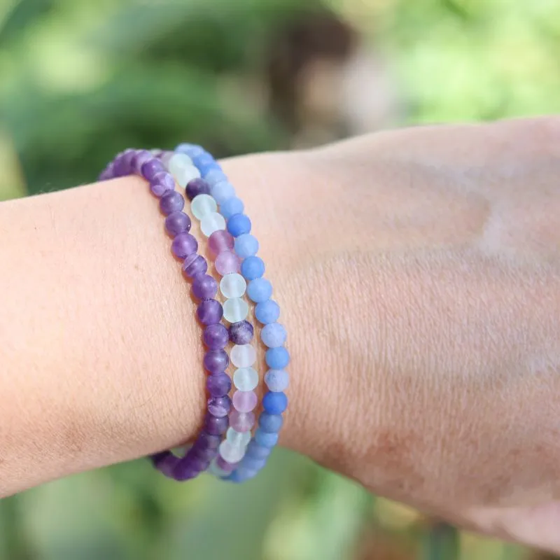 Inspiration Fluorite Amethyst & Aventurine Bracelet Set