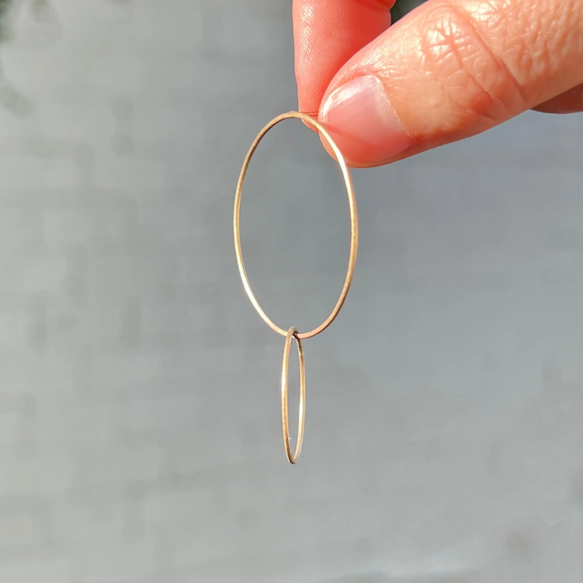 Interwoven Grande Double Hoops in 10k, 14k, or 18k Gold