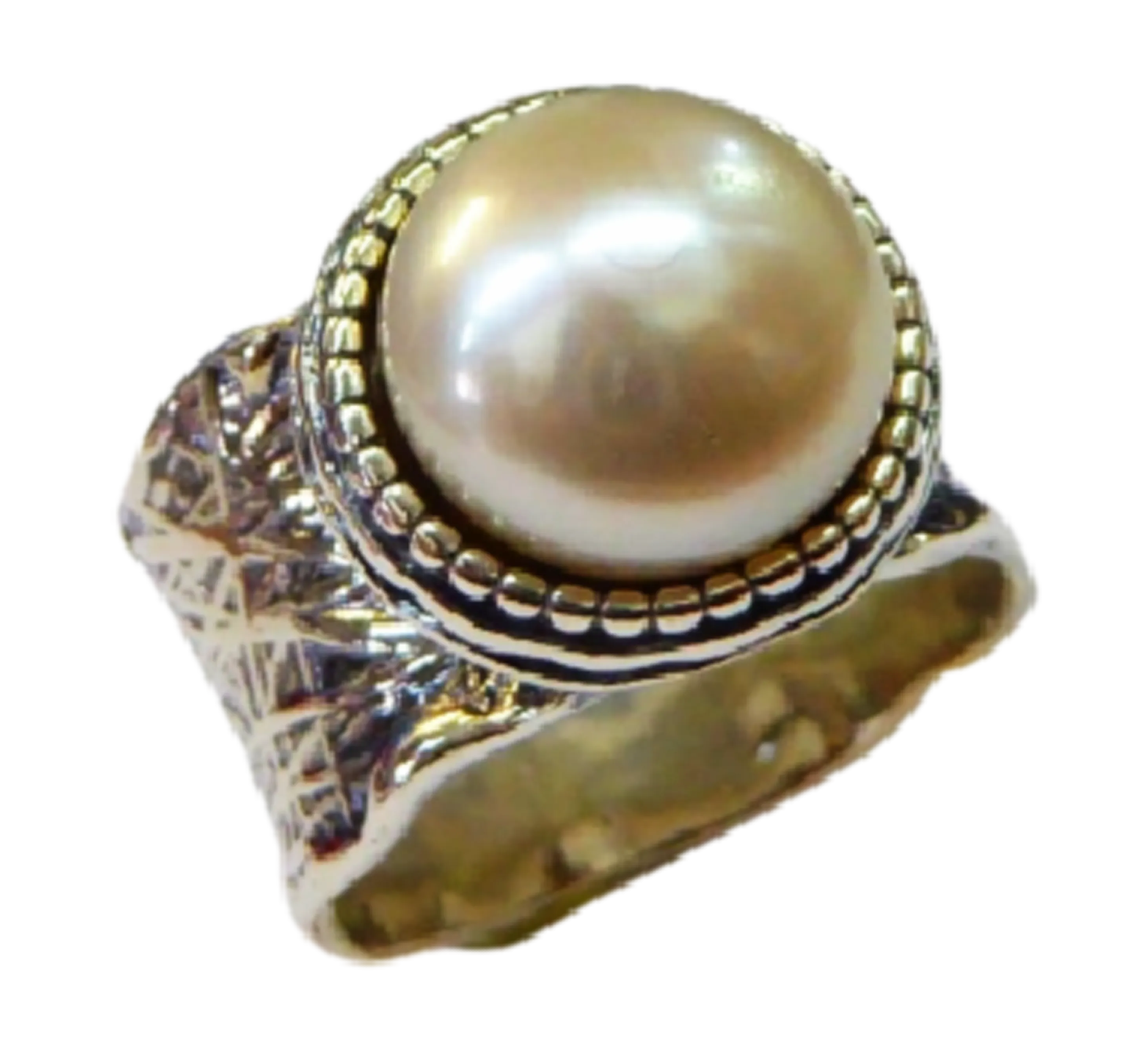 Israel jewelry Sterling Silver Pearl Ring for Woman - Israeli Jewelry Store