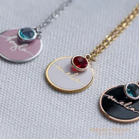 Jasmine Birthstone Color Necklace