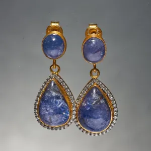 Kani Earrings With Tanzanite