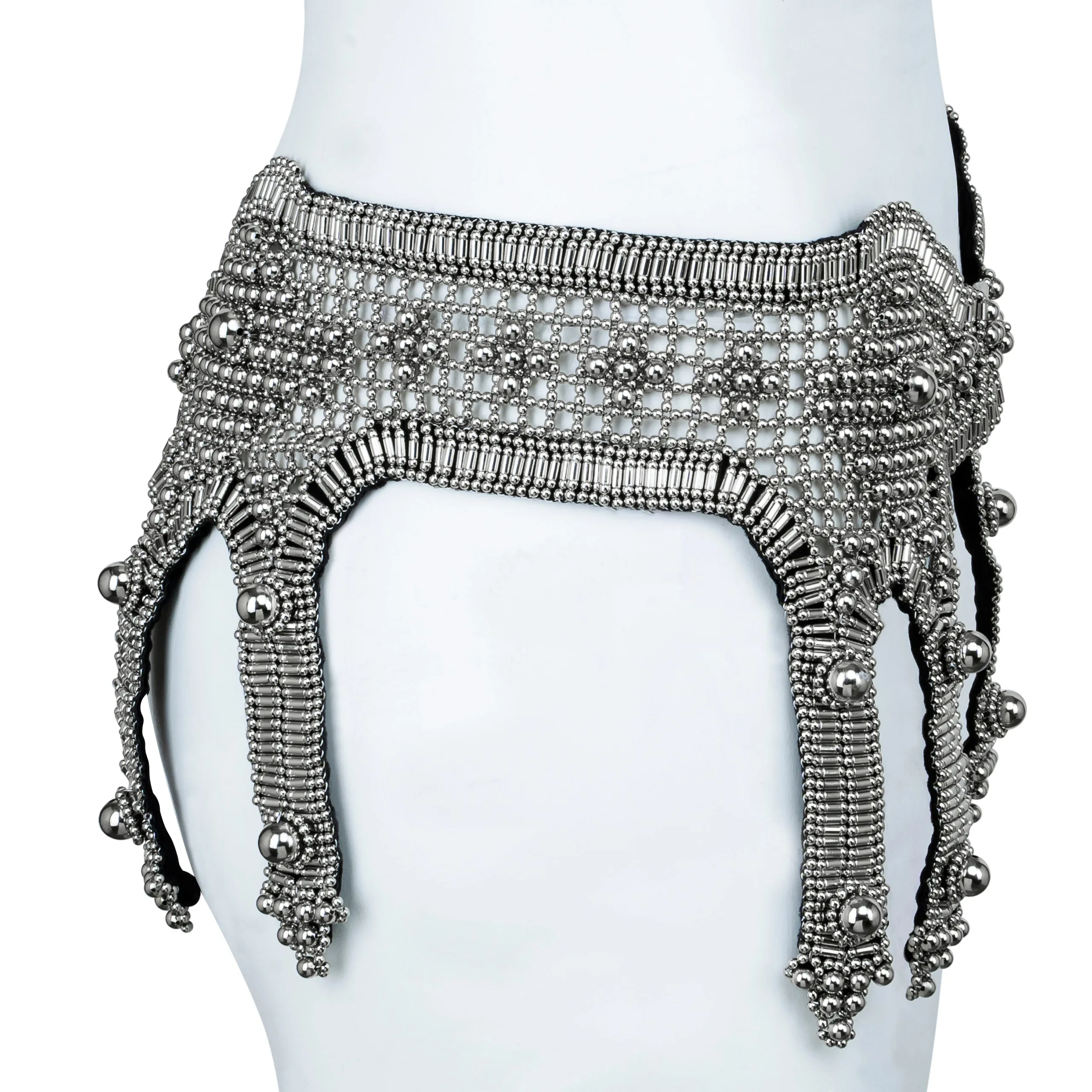 Khutulun Modular Garter Belt in Silver