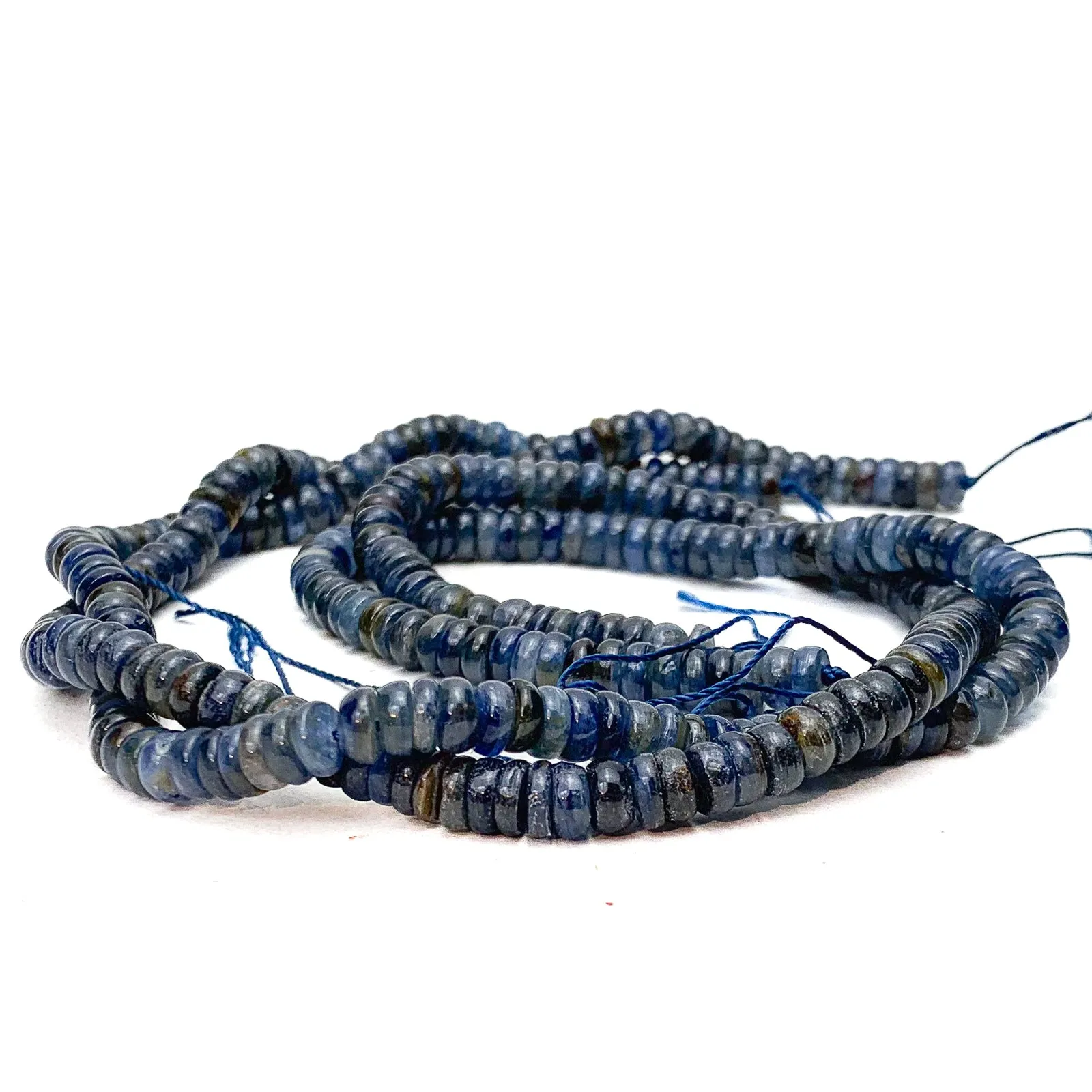 Kyanite 6mm Heishi Bead Strand