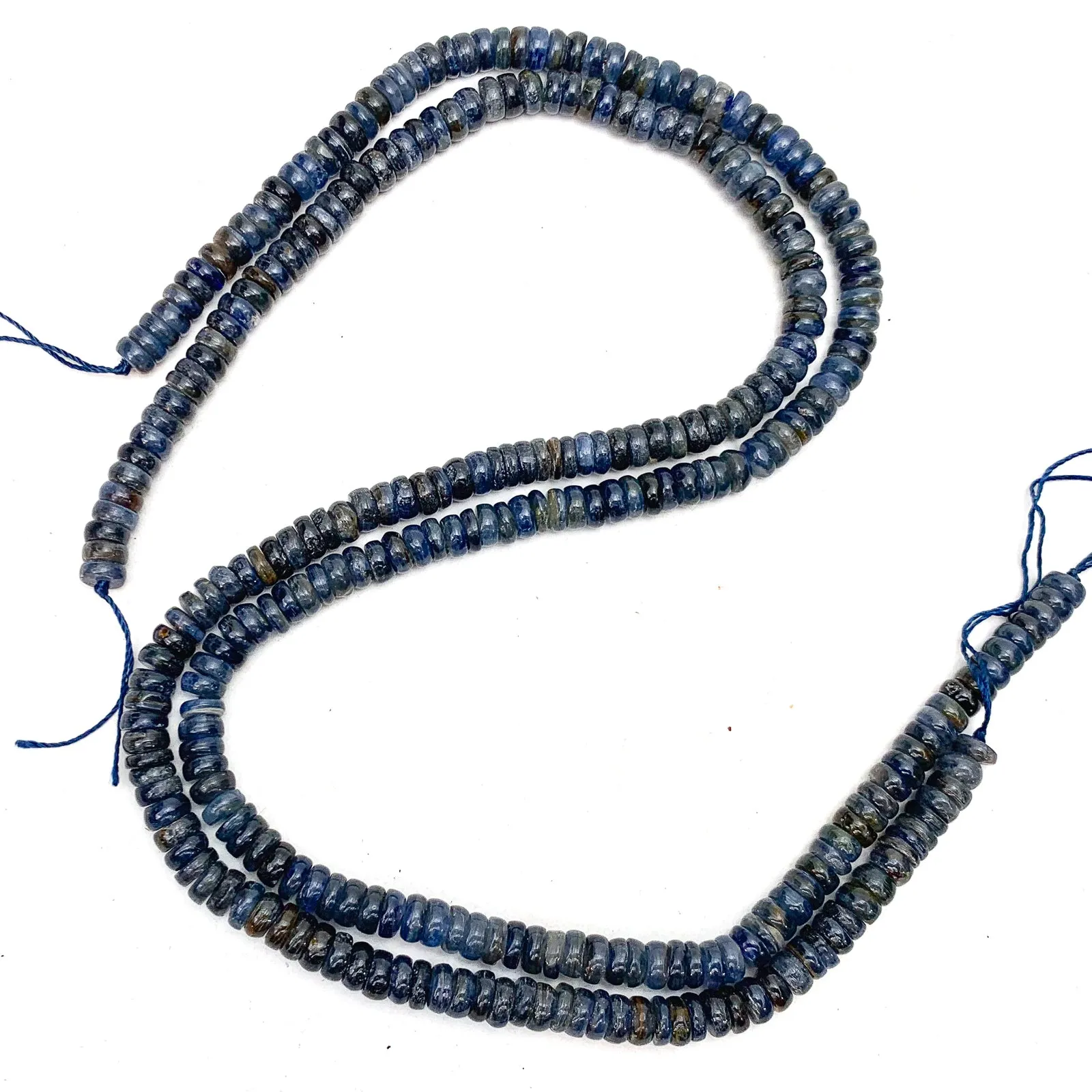 Kyanite 6mm Heishi Bead Strand